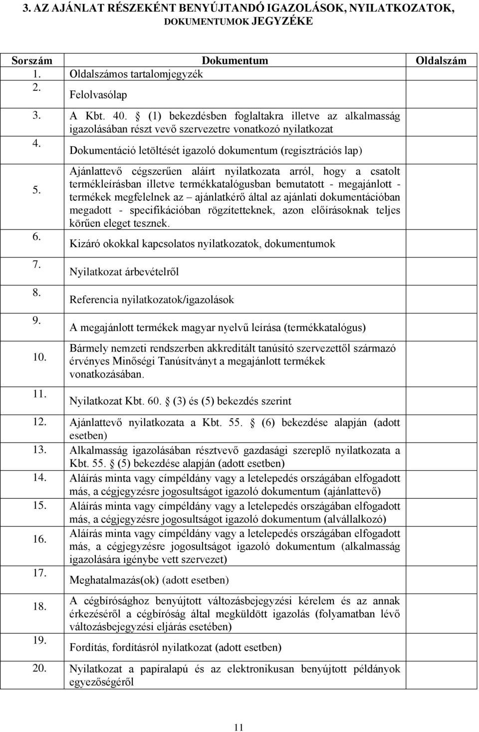 Ajánlattevő cégszerűen aláírt nyilatkozata arról, hogy a csatolt termékleírásban illetve termékkatalógusban bemutatott - megajánlott - termékek megfelelnek az ajánlatkérő által az ajánlati