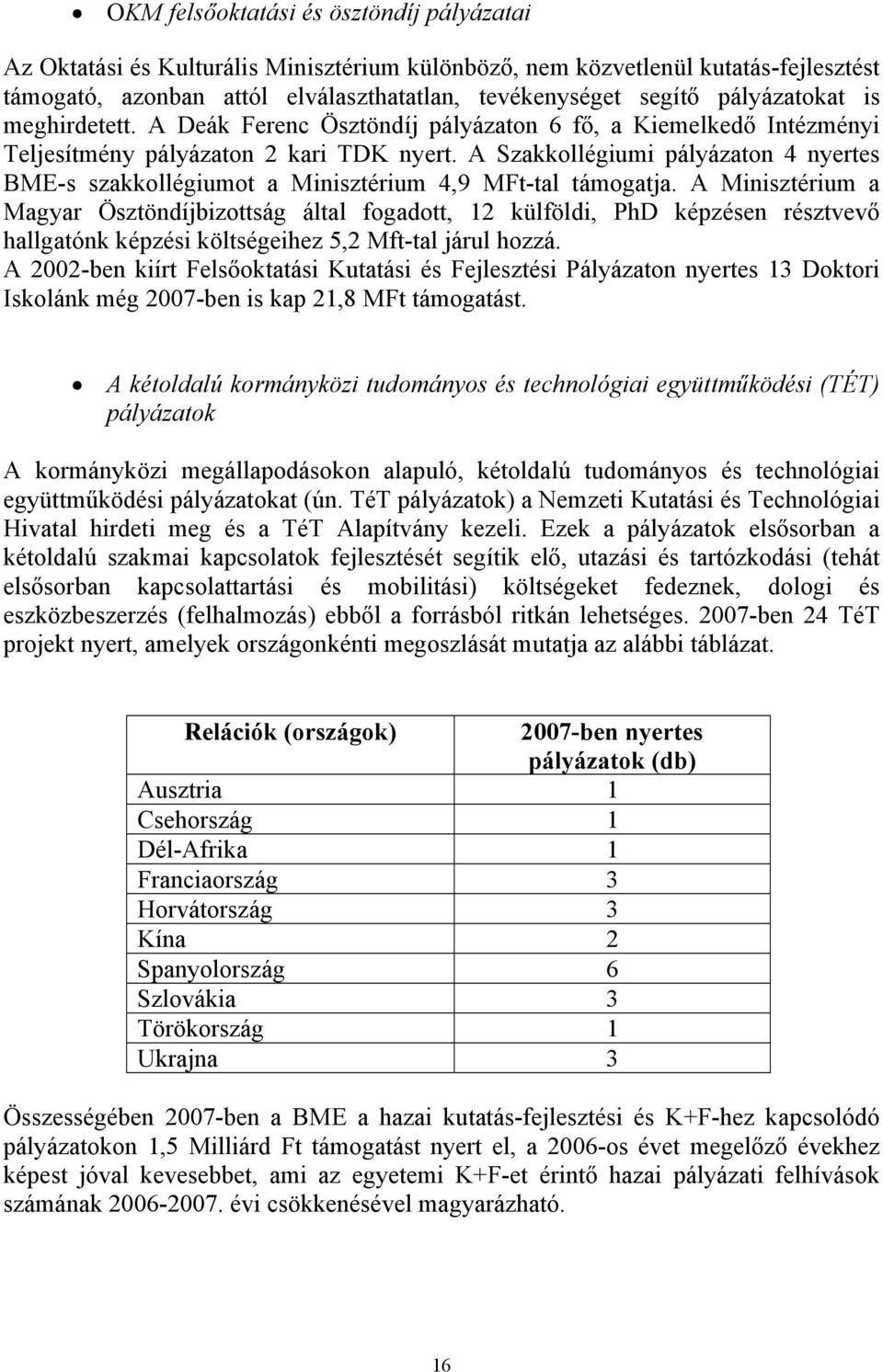 A Szakkollégiumi pályázaton 4 nyertes BME-s szakkollégiumot a Minisztérium 4,9 MFt-tal támogatja.