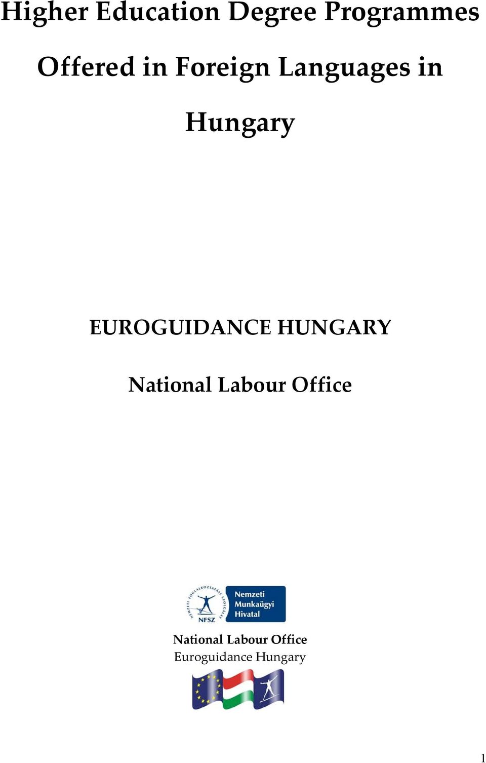EUROGUIDANCE HUNGARY National Labour
