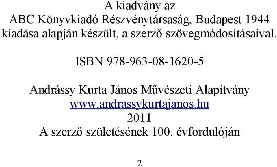 ISBN 978-963-08-1620-5 Andrássy Kurta János Művészeti