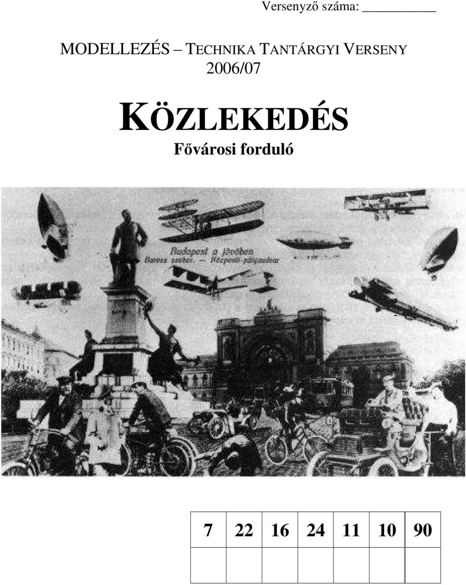 2006/07 KÖZLEKEDÉS Fıvárosi