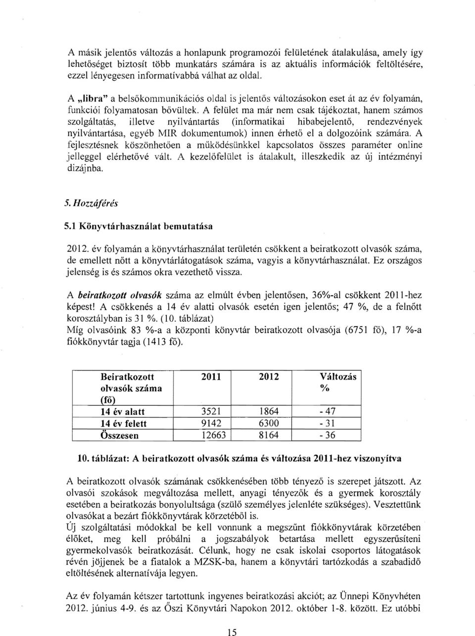 A felület ma már nem csak tájékoztat, hanem számos szolgáltatás, illetve nyilvántartás (informatikai hibabejelentő, rendezvények nyilvántartása, egyéb MIR dokumentumok) innen érhető el a dolgozóink