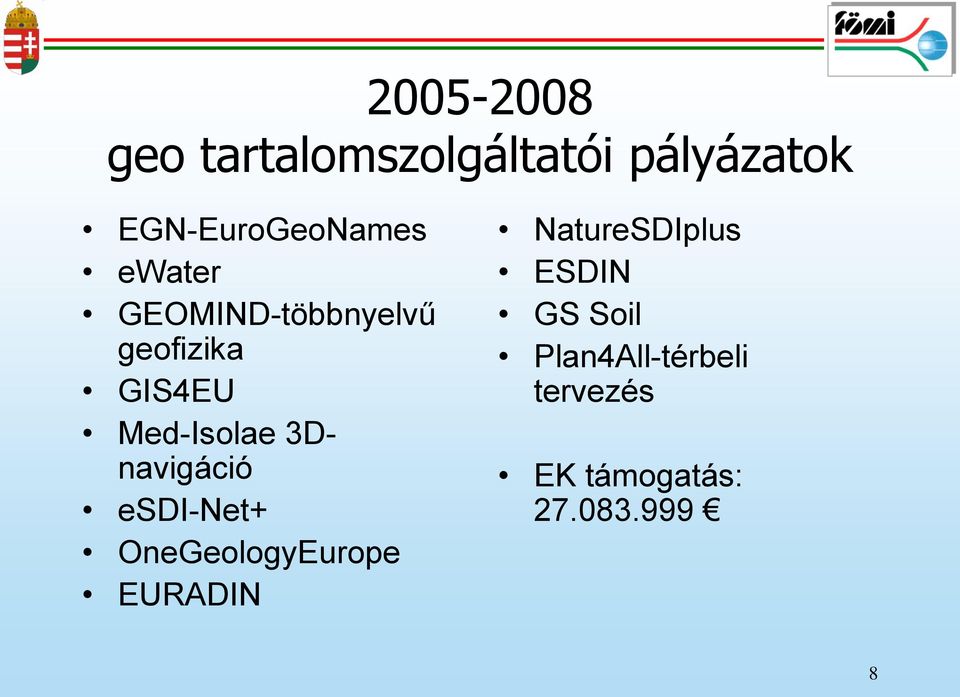 Med-Isolae 3Dnavigáció esdi-net+ OneGeologyEurope EURADIN