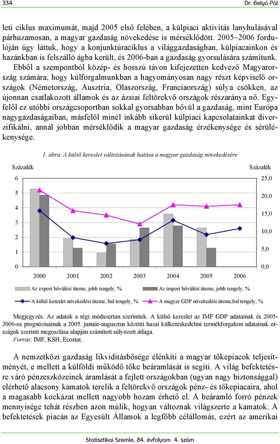 Ebből a szempontból közép- és hosszú távon kifejezetten kedvező Magyarország számára, hogy külforgalmunkban a hagyományosan nagy részt képviselő országok (Németország, Ausztria, Olaszország,