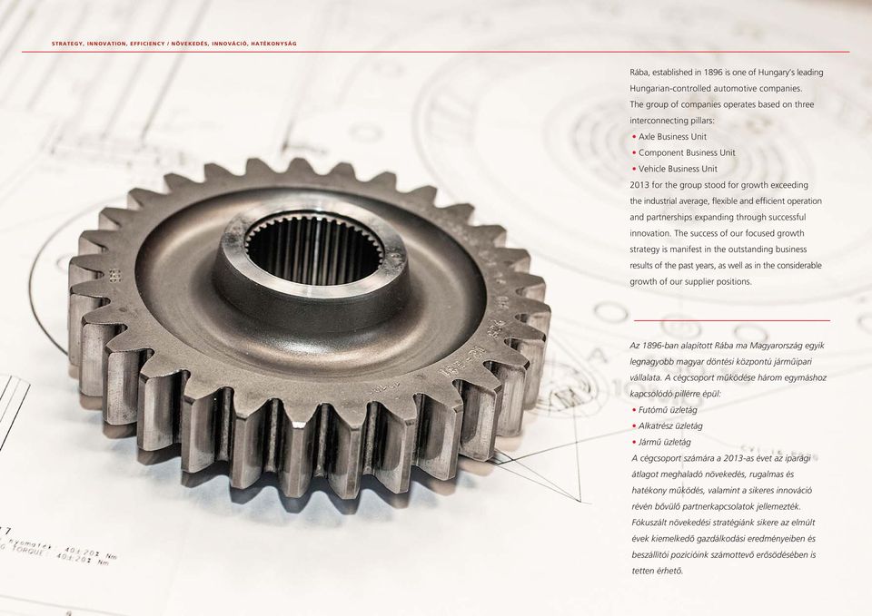 average, flexible and efficient operation and partnerships expanding through successful innovation.