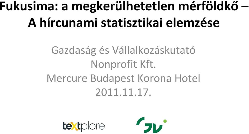 Gazdaság és Vállalkozáskutató Nonprofit