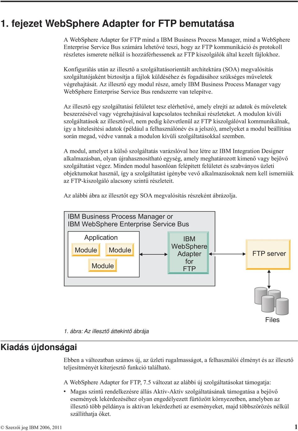 Konfigurálás után az illesztő a szolgáltatásorientált architektúra (SOA) megvalósítás szolgáltatójaként biztosítja a fájlok küldéséhez és fogadásához szükséges műveletek végrehajtását.