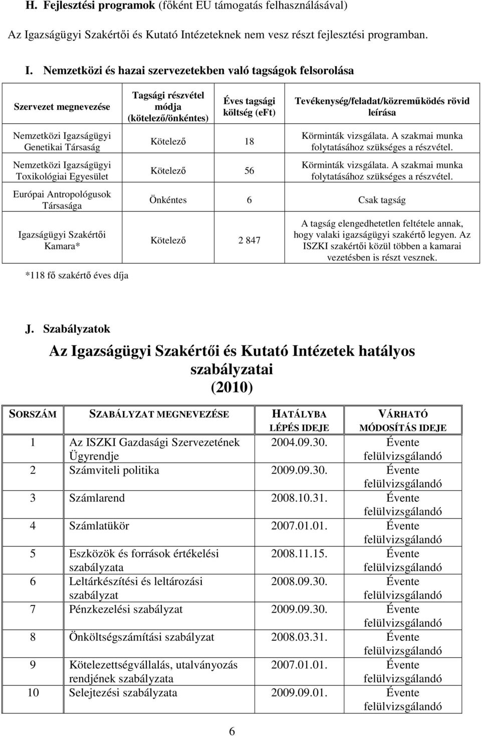 tézeteknek nem vesz részt fejlesztési programban. I.