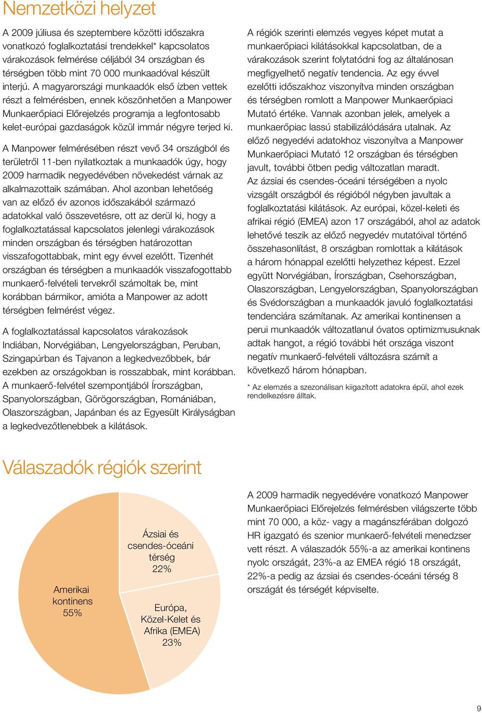 A magyarországi munkaadók első ízben vettek részt a felmérésben, ennek köszönhetően a Manpower Munkaerőpiaci Előrejelzés programja a legfontosabb kelet-európai gazdaságok közül immár négyre terjed ki.