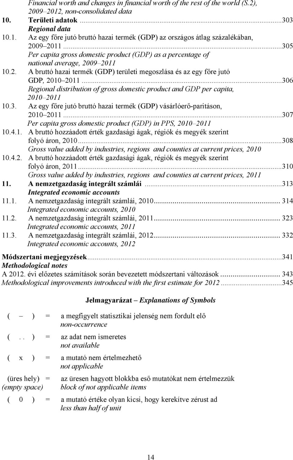 ..306 Regional distribution of gross domestic product and GDP per capita, 2010 2011 10.3. Az egy főre jutó bruttó hazai termék (GDP) vásárlóerő-paritáson, 2010 2011.