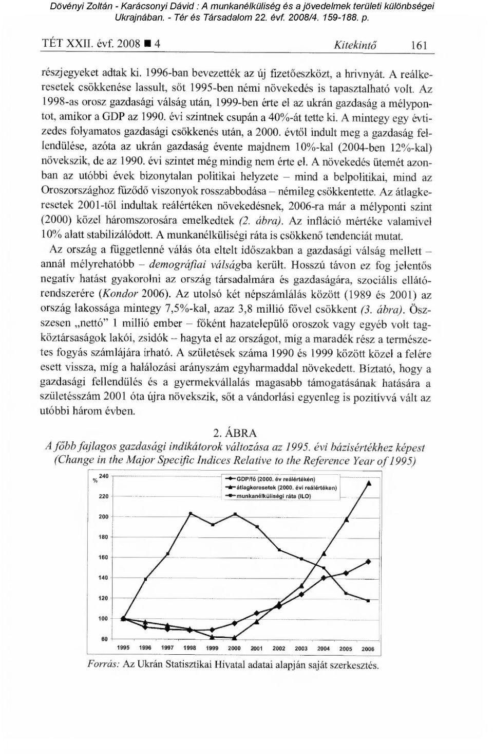 évi szintnek csupán a 40%-át tette ki. A mintegy egy évtizedes folyamatos gazdasági csökkenés után, a 2000.