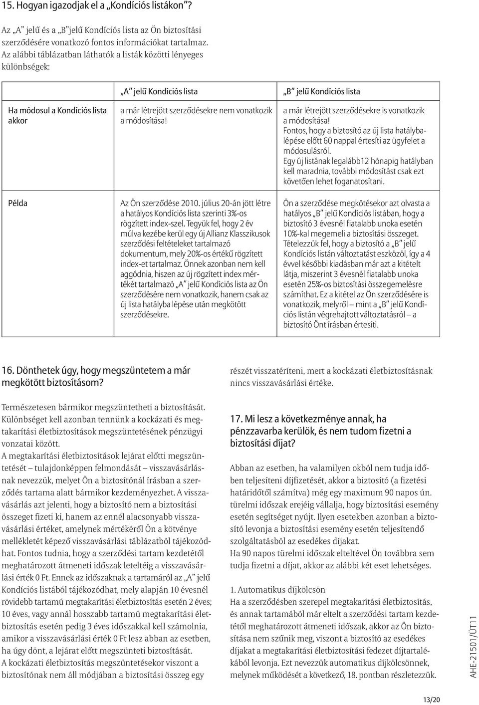 Az Ön szerzõdése 2010. július 20-án jött létre a hatályos Kondíciós lista szerinti 3%-os rögzített index-szel.