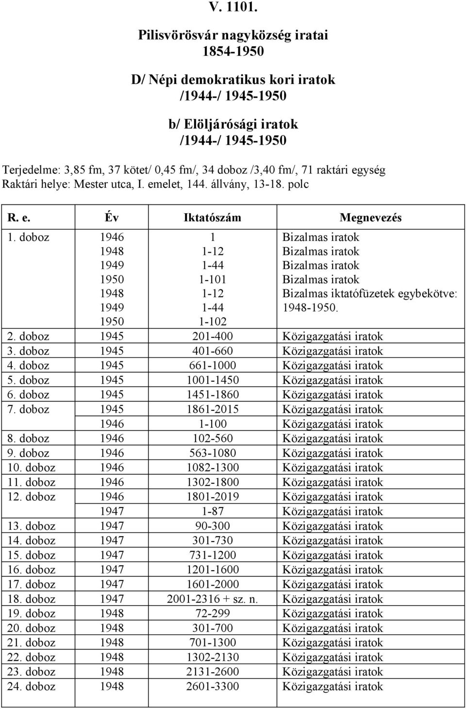 945 40660 Közigazgatási iratok 4. 945 66000 Közigazgatási iratok 5. 945 00450 Közigazgatási iratok 6. 945 45860 Közigazgatási iratok 7. 945 86205 Közigazgatási iratok 946 00 Közigazgatási iratok 8.