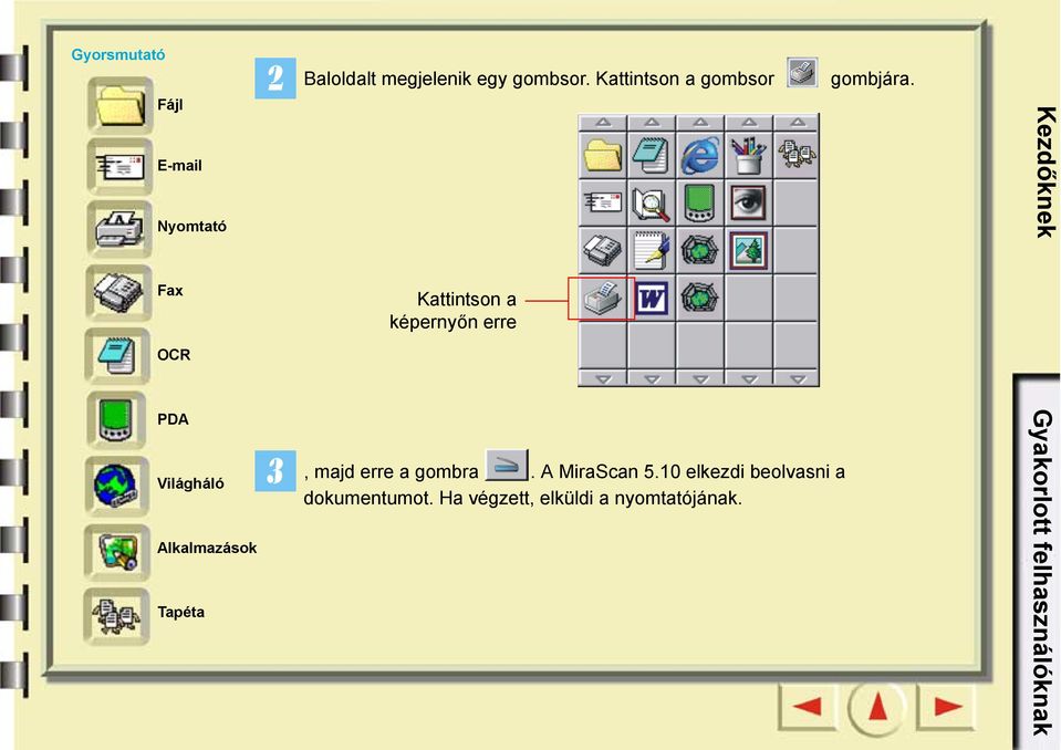 Kezdőknek Fax OCR Kattintson a képernyőn erre PDA Világháló