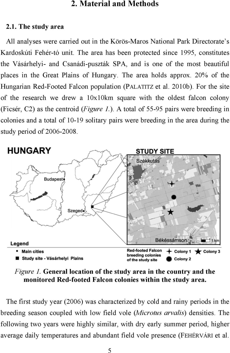 20% of the Hungarian Red-Footed Falcon population (PALATITZ et al. 2010b).