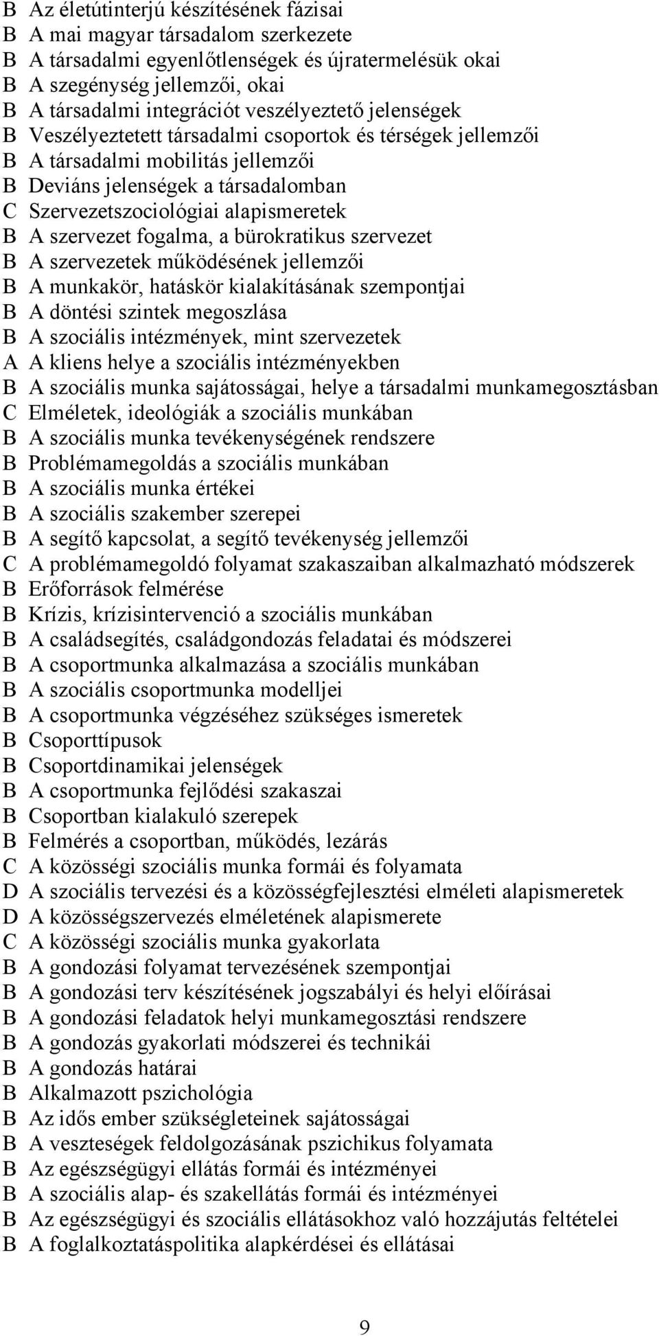 szervezet fogalma, a bürokratikus szervezet B A szervezetek működésének jellemzői B A munkakör, hatáskör kialakításának szempontjai B A döntési szintek megoszlása B A szociális intézmények, mint