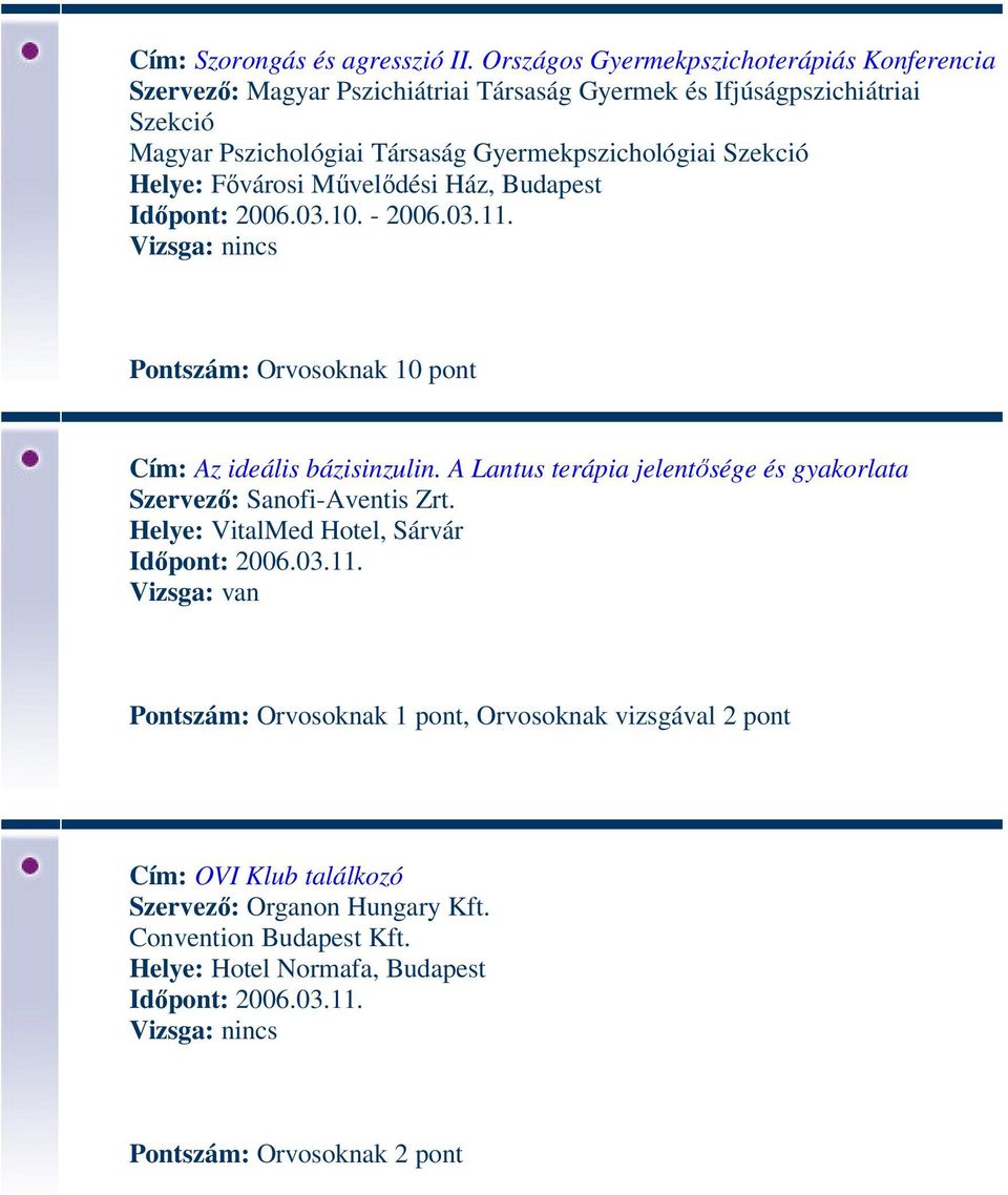 Gyermekpszichológiai Szekció Helye: Fővárosi Művelődési Ház, Budapest Időpont: 2006.03.10. - 2006.03.11. Cím: Az ideális bázisinzulin.