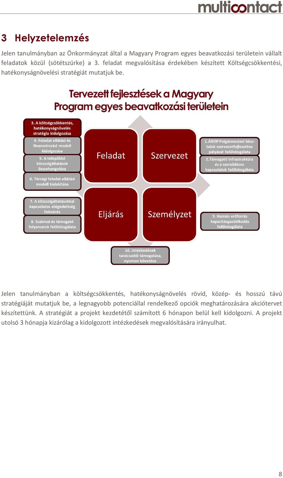 Jelen tanulmányban a költségcsökkentés, hatékonyságnövelés rövid, közép- és hosszú távú stratégiáját mutatjuk be, a legnagyobb potenciállal rendelkező