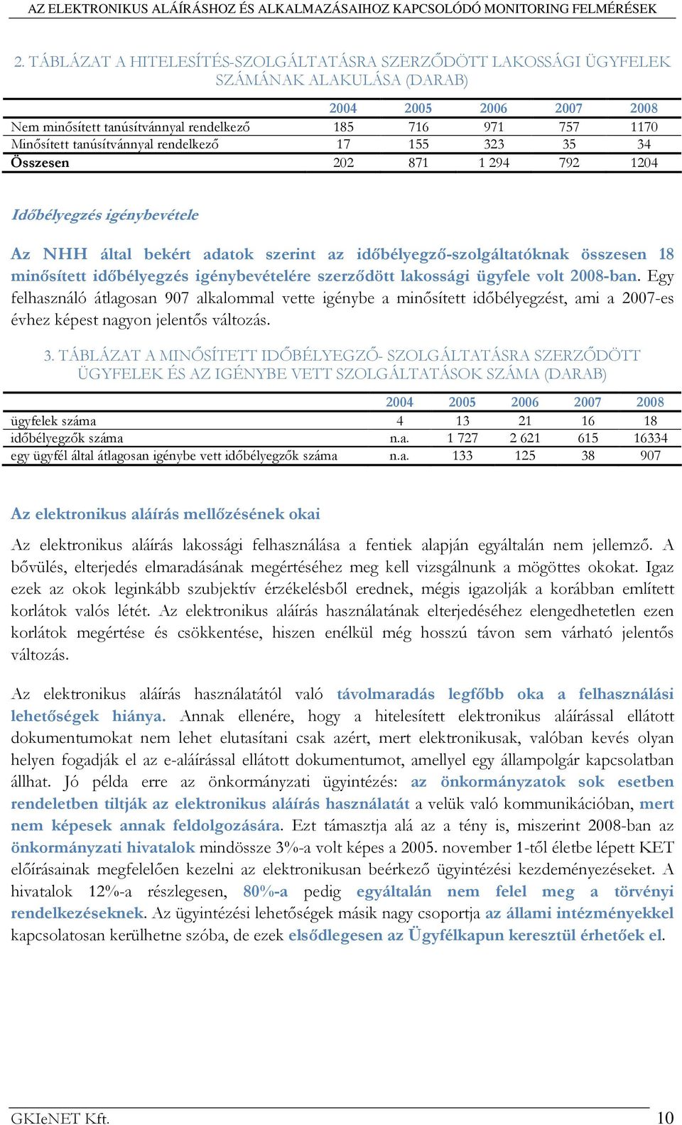 idıbélyegzés igénybevételére szerzıdött lakossági ügyfele volt 2008-ban.