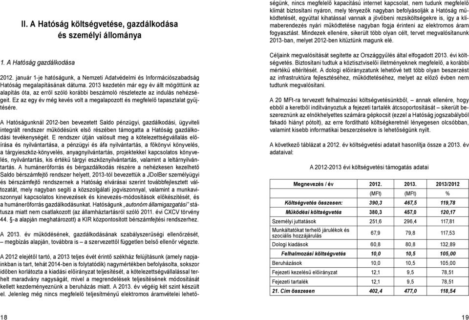 Ez az egy év még kevés volt a megalapozott és megfelelő tapasztalat gyűjtésére.