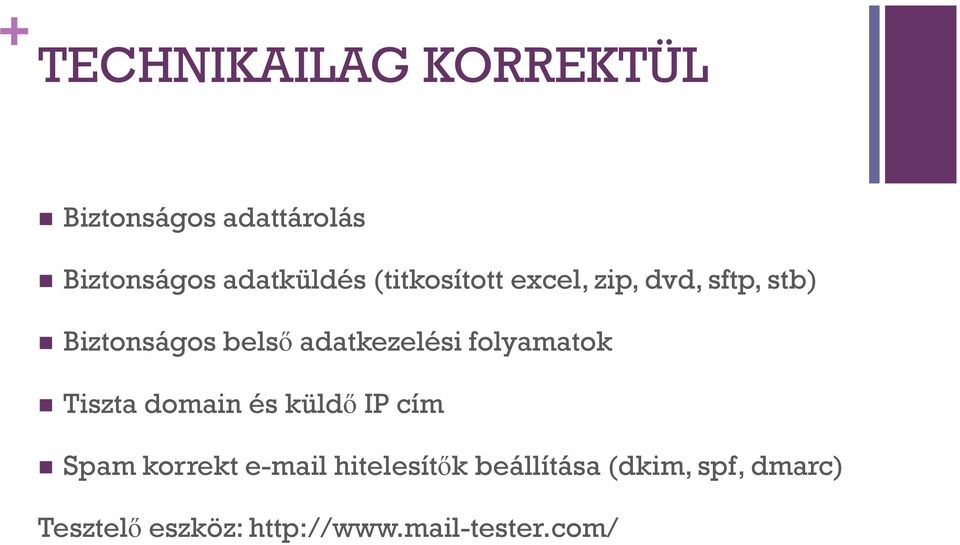 folyamatok Tiszta domain és küldő IP cím Spam korrekt e-mail hitelesítők