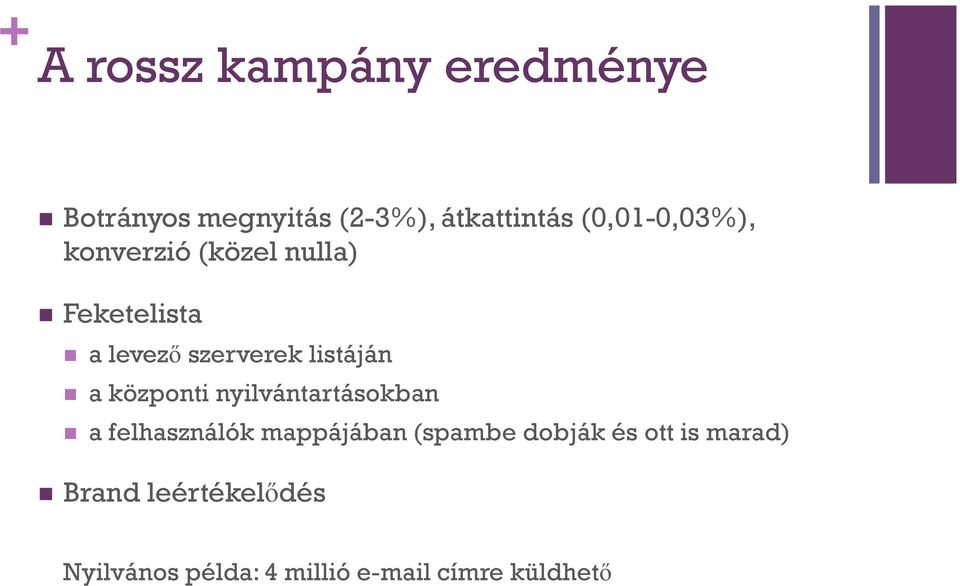 listáján a központi nyilvántartásokban a felhasználók mappájában (spambe