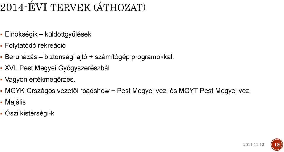 Pest Megyei Gyógyszerészbál Vagyon értékmegőrzés.