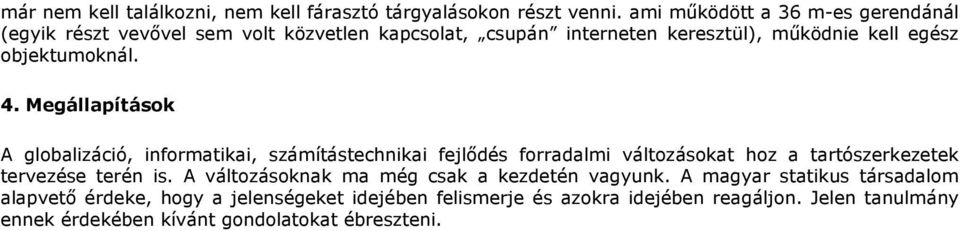 objektumoknál. 4.