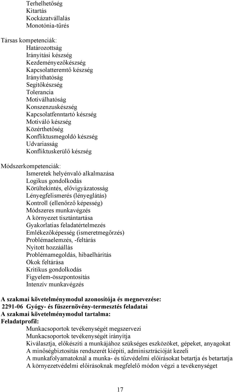 alkalmazása Logikus gondolkodás Körültekintés, elővigyázatosság Lényegfelismerés (lényeglátás) Kontroll (ellenőrző képesség) Módszeres munkavégzés A környezet tisztántartása Gyakorlatias