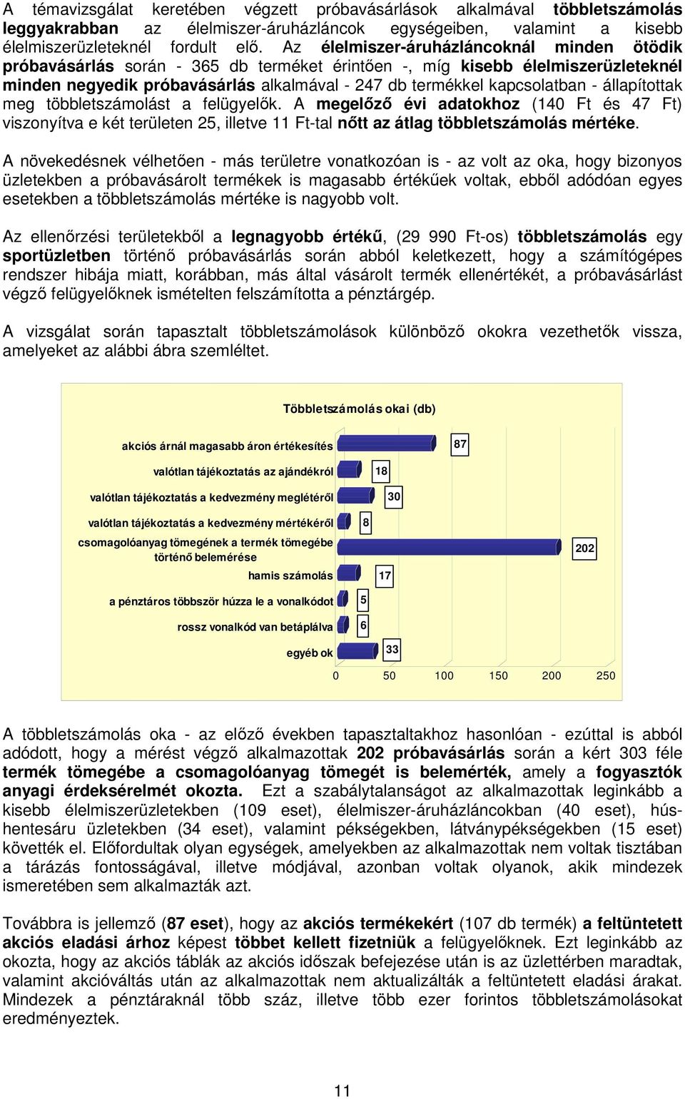 - állapítottak meg többletszámolást a felügyelők. A megelőző évi adatokhoz (140 Ft és 47 Ft) viszonyítva e két területen 25, illetve 11 Ft-tal nőtt az átlag többletszámolás mértéke.