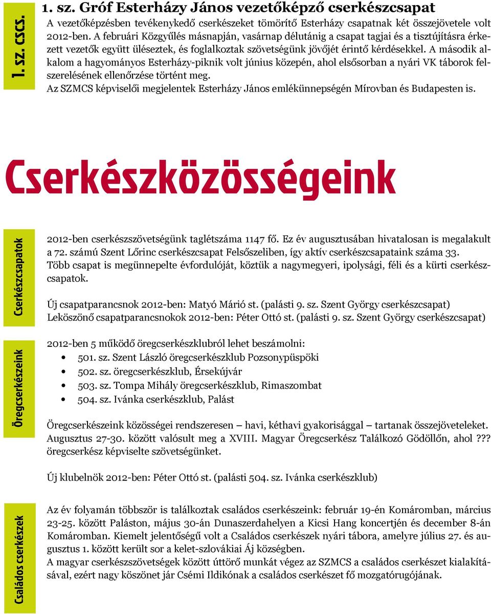 A februári Közgyűlés másnapján, vasárnap délutánig a csapat tagjai és a tisztújításra érkezett vezetők együtt üléseztek, és foglalkoztak szövetségünk jövőjét érintő kérdésekkel.