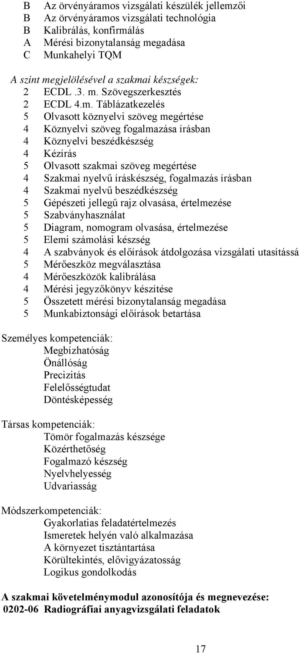 Szövegszerkesztés 2 ECDL 4.m.