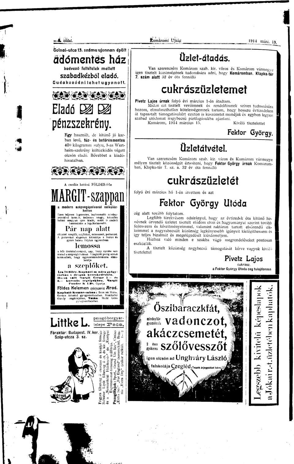 Egy hsznált, de kitűnő jó krbn levő, tüz- és betörés mentes 40 ; > kilogrmm sulvu, 3-s Wertheim-szekrény költözködés végett olcsón eldó. Bővebbet kidóhivtlbn.