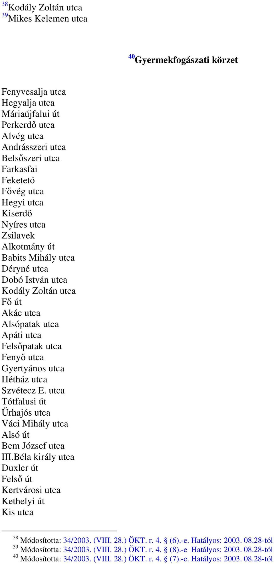 Gyertyános utca Hétház utca Szvétecz E. utca Tótfalusi út rhajós utca Váci Mihály utca Alsó út Bem József utca III.