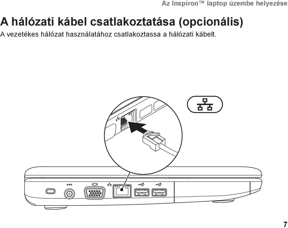 (opcionális) A vezetékes hálózat