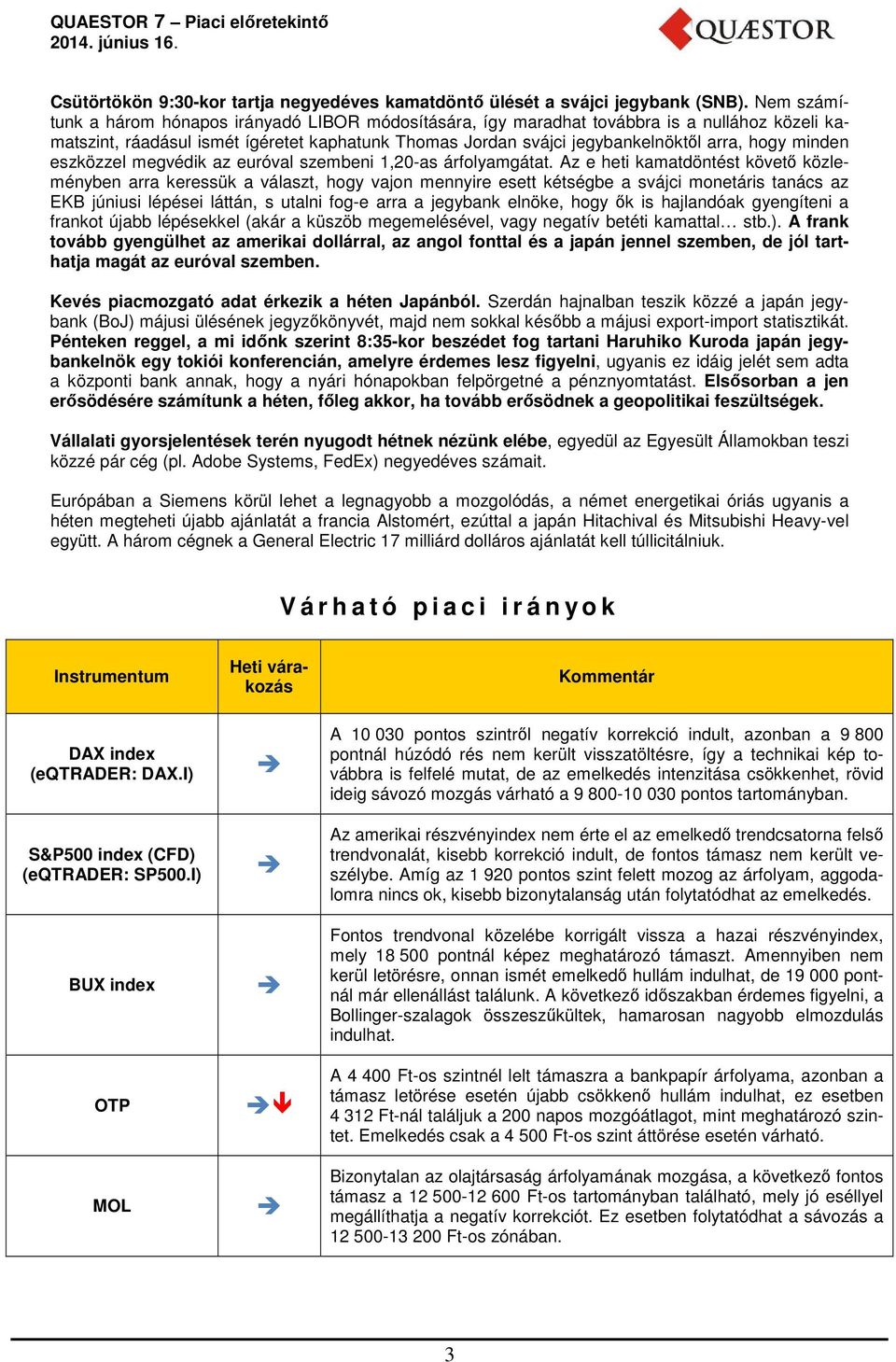 minden eszközzel megvédik az euróval szembeni 1,20-as árfolyamgátat.