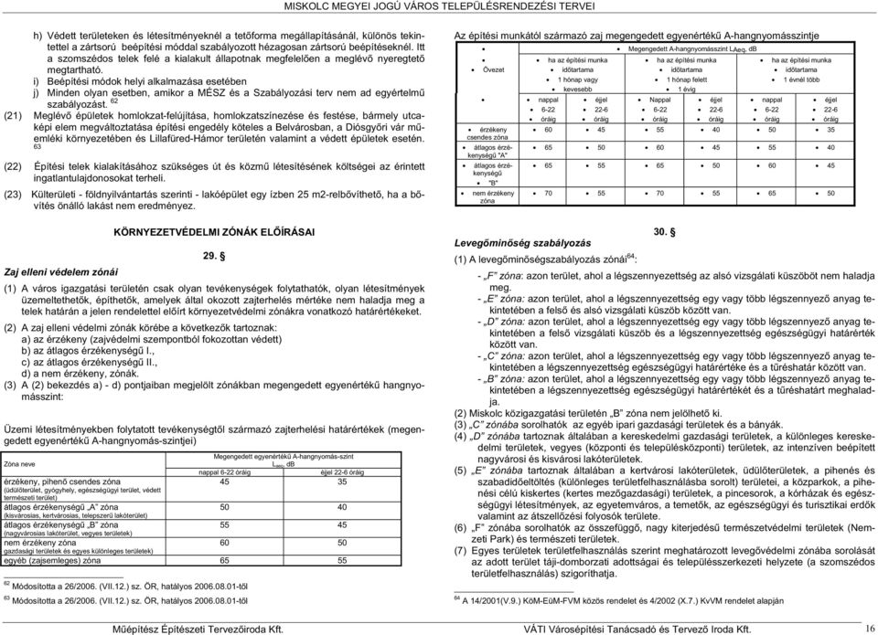 i) Beépítési módok helyi alkalmazása esetében j) Minden olyan esetben, amikor a MÉSZ és a Szabályozási terv nem ad egyértelm szabályozást.