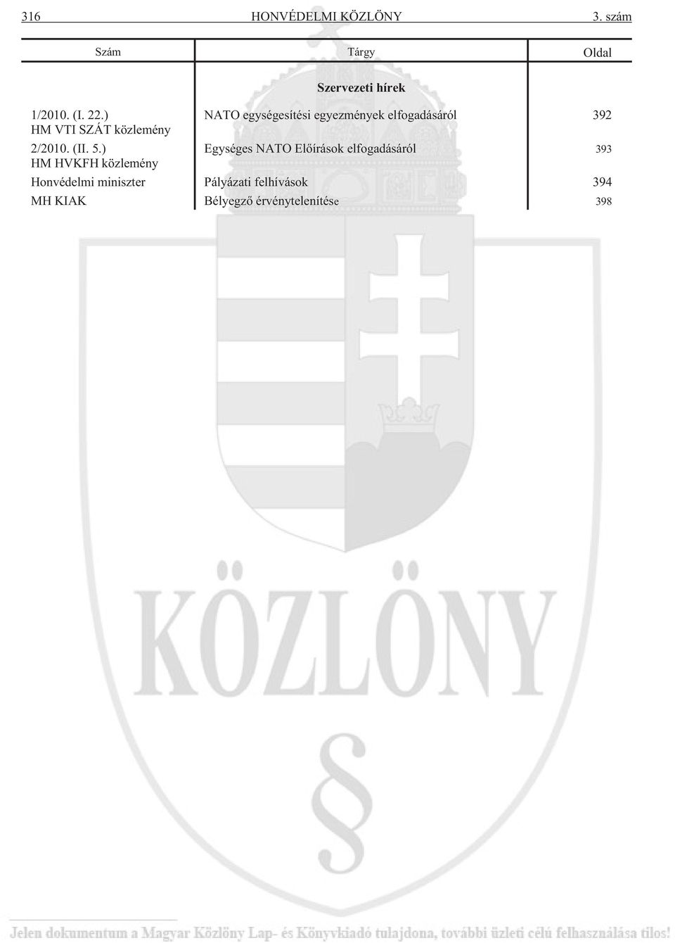 2/2010. (II. 5.