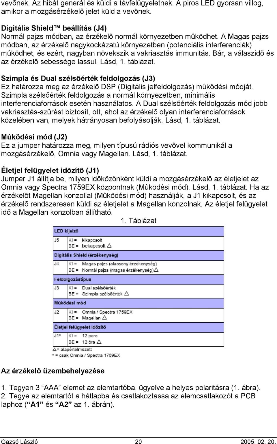 A Magas pajzs módban, az érzékelõ nagykockázatú környezetben (potenciális interferenciák) mûködhet, és ezért, nagyban növekszik a vakriasztás immunitás.