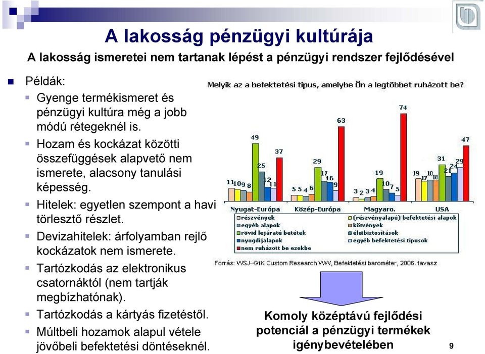 Hitelek: egyetlen szempont a havi törlesztő részlet. Devizahitelek: árfolyamban rejlő kockázatok nem ismerete.