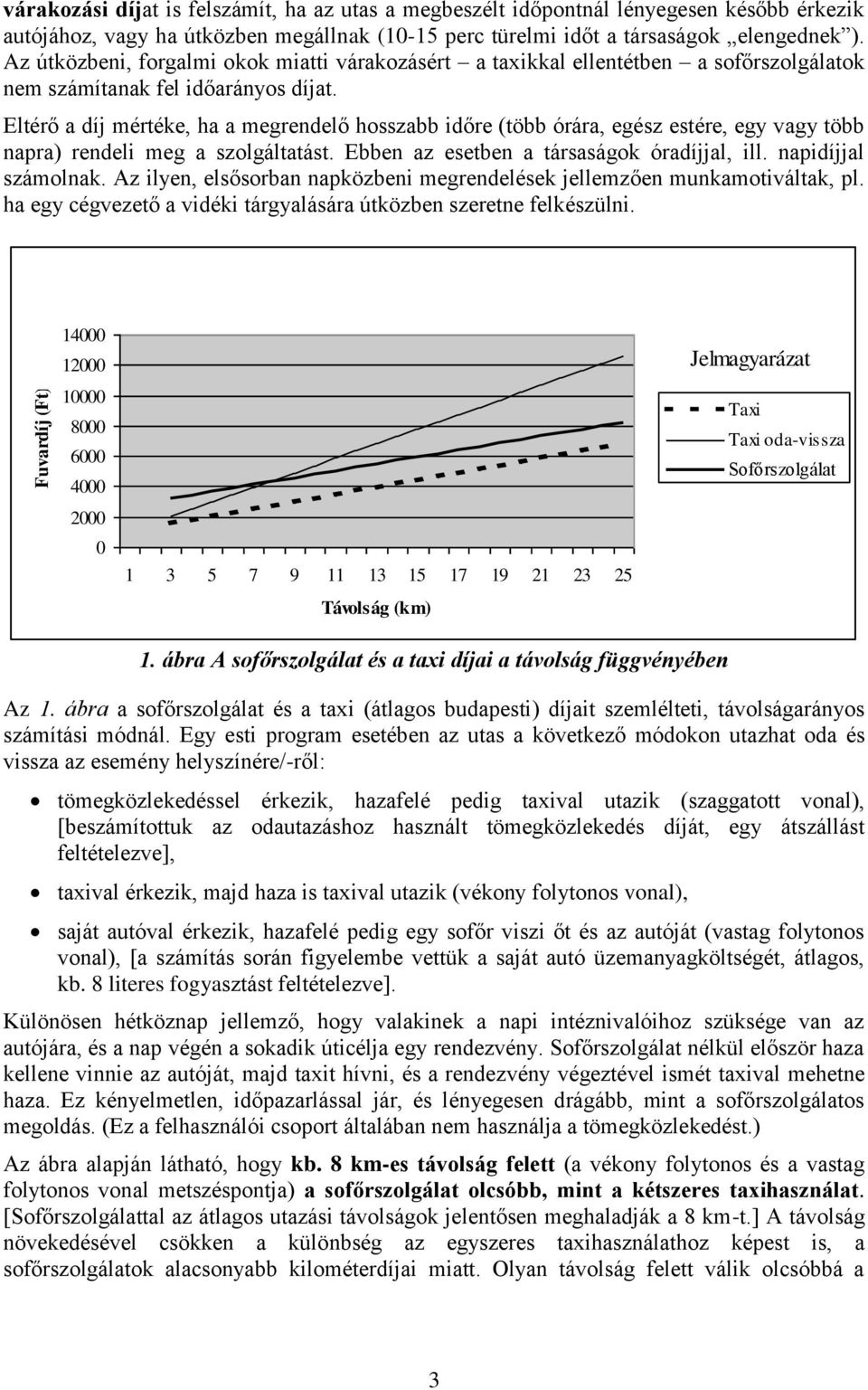 Eltérő a díj mértéke, ha a megrendelő hosszabb időre (több órára, egész estére, egy vagy több napra) rendeli meg a szolgáltatást. Ebben az esetben a társaságok óradíjjal, ill. napidíjjal számolnak.