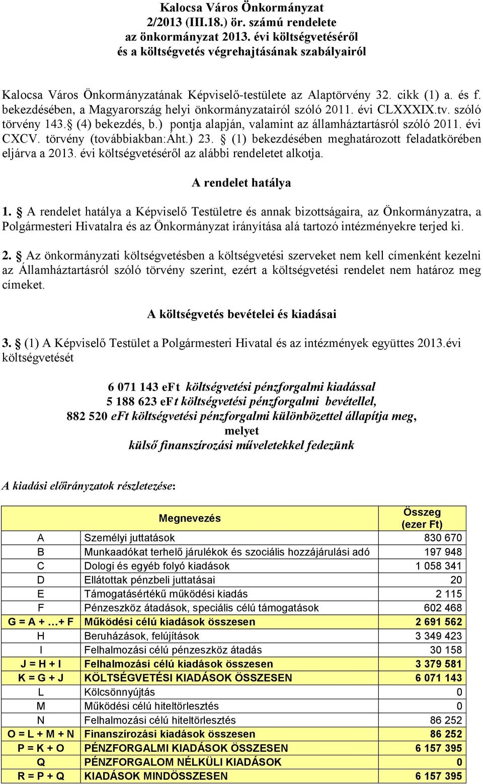 bekezdésében, a Magyarország helyi önkormányzatairól szóló 2011. évi CLXXXIX.tv. szóló törvény 143. (4) bekezdés, b.) pontja alapján, valamint az államháztartásról szóló 2011. évi CXCV.