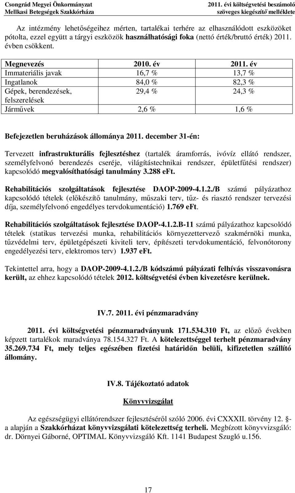 (nettó érték/bruttó érték) 2011. évben csökkent. Menevezés 2010. év 2011.