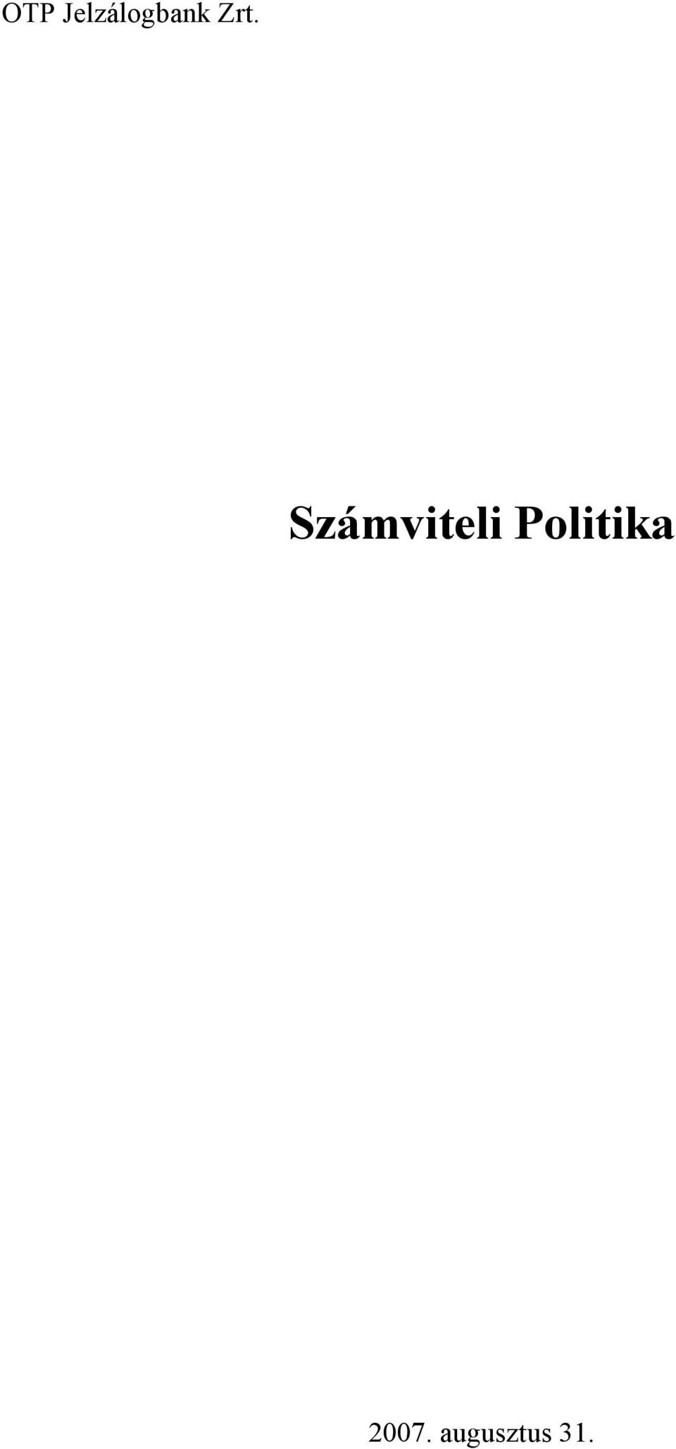 Zrt. Számviteli