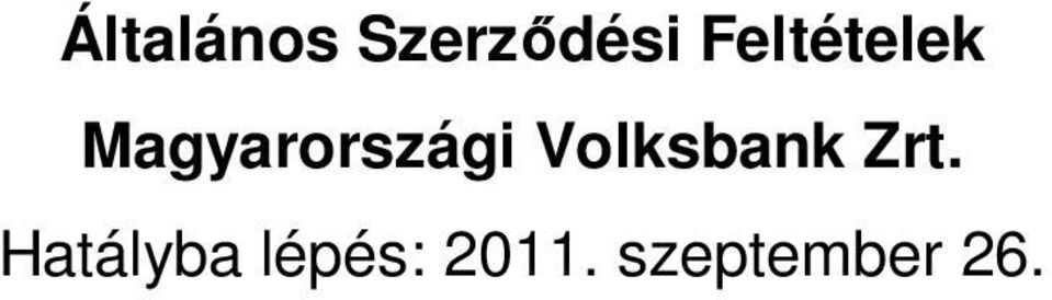 Volksbank Zrt.