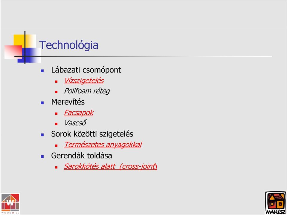 Sorok közötti szigetelés Természetes