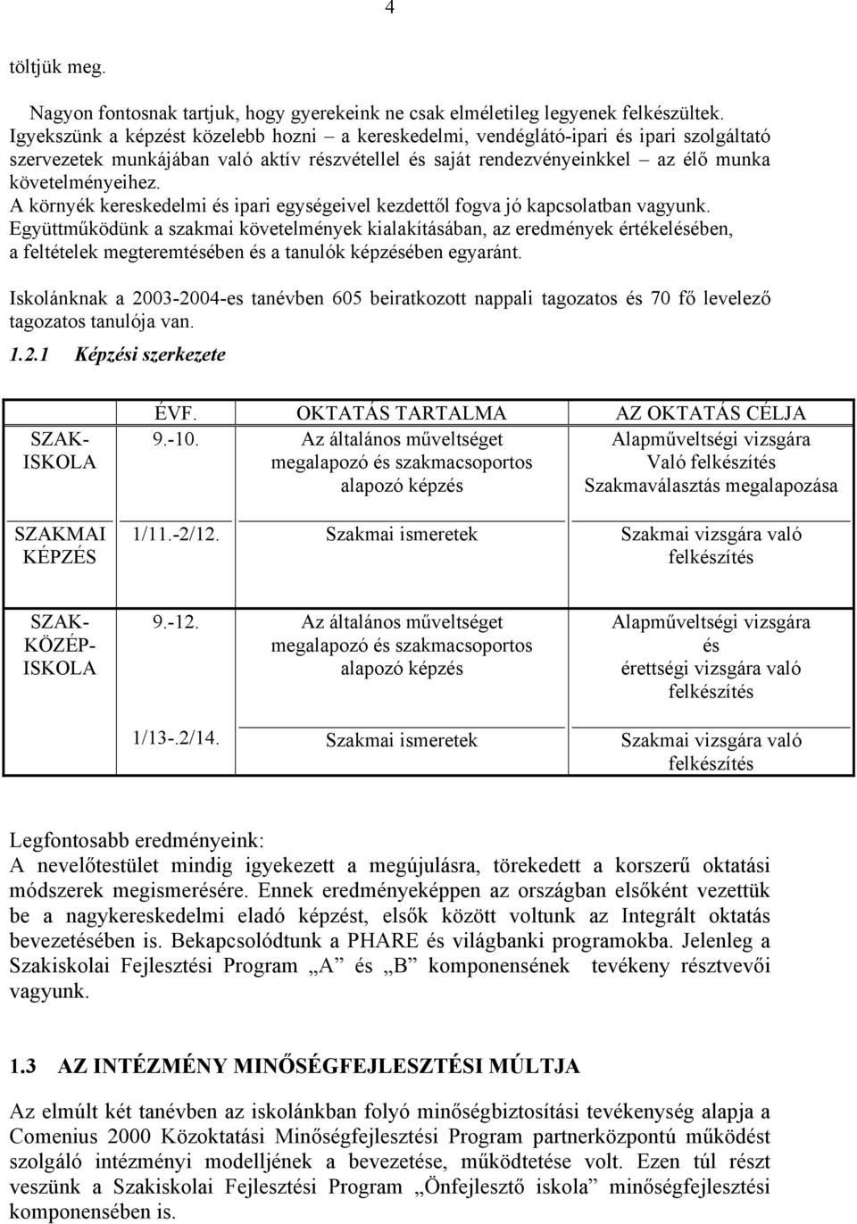 A környék kereskedelmi és ipari egységeivel kezdettől fogva jó kapcsolatban vagyunk.