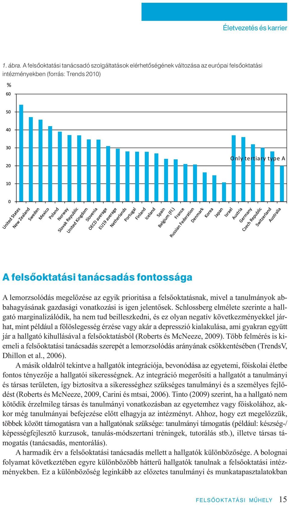 egyik prioritása a felsőoktatásnak, mivel a tanulmányok abbahagyásának gazdasági vonatkozási is igen jelentősek.