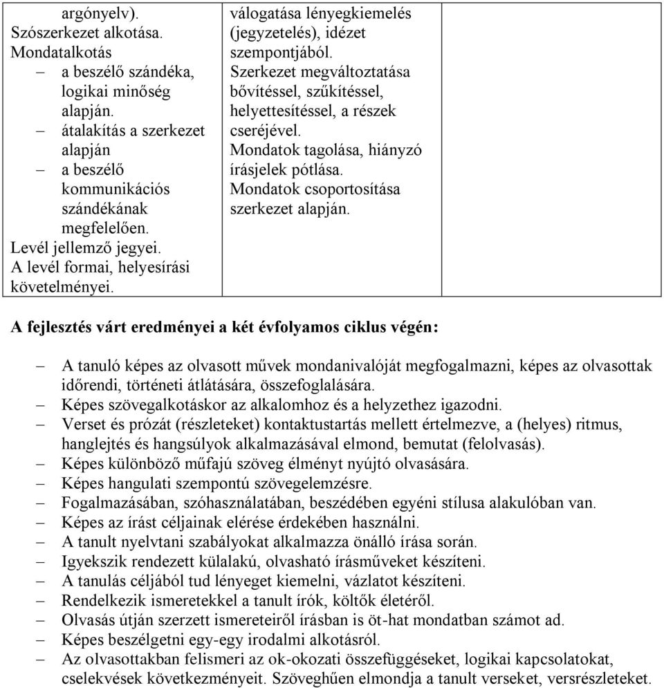 Mondatok tagolása, hiányzó írásjelek pótlása. Mondatok csoportosítása szerkezet alapján.