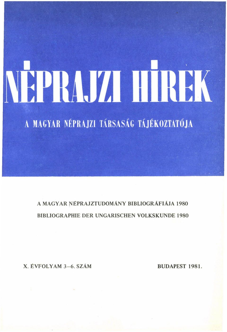 BIBLIOGRÁFIÁJA 1980 BIBLIOGRAPHIE DER